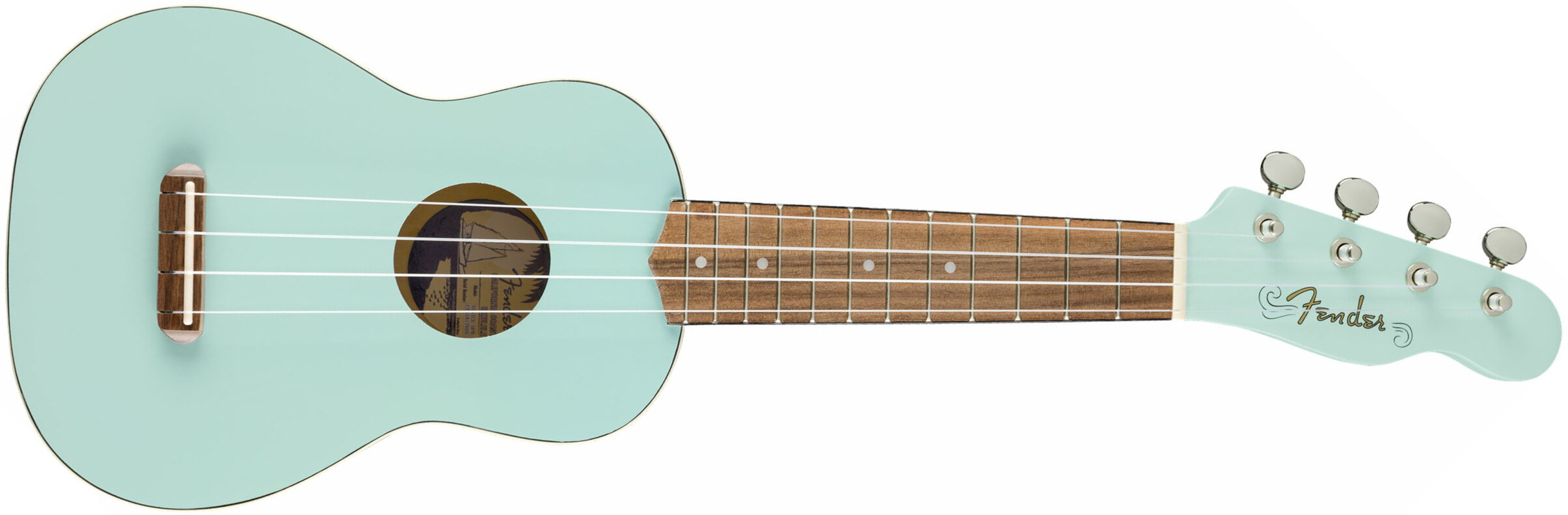 Fender Venice Soprano Uke California Coast Wal - Daphne Blue - UkulÉlÉ - Main picture