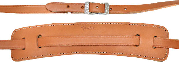 Fender Vintage Deluxe Leather Strap Natural - Sangle Courroie - Main picture