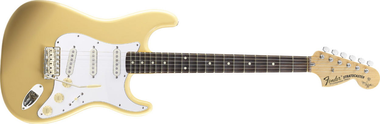 Fender Yngwie Malsteen Strat Artist Usa Signature Rw - Vintage White - Guitare Électrique Forme Str - Main picture