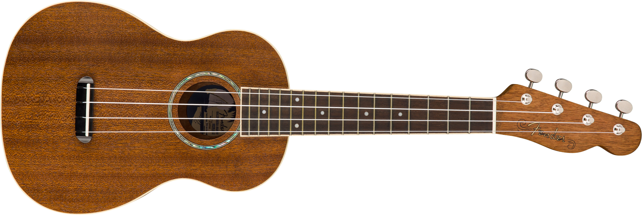 Fender Zuma Concert Ukulele Tout Sapele Wal - Natural Satin - UkulÉlÉ - Main picture