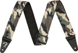 2 Inches Camo Guitar Strap - Woodland