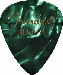 Médiator & onglet Fender 351 Shape Premium Medium Green Moto