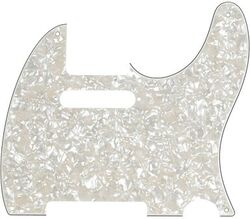 8-Hole Mount Multi-Ply Telecaster Pickguards - Aged Pearl White
