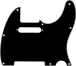 8-Hole Mount Multi-Ply Telecaster Pickguards - Black