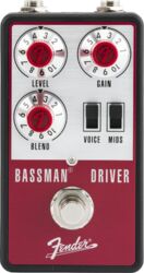 Pédale overdrive / distortion / fuzz basse Fender Bassman Driver