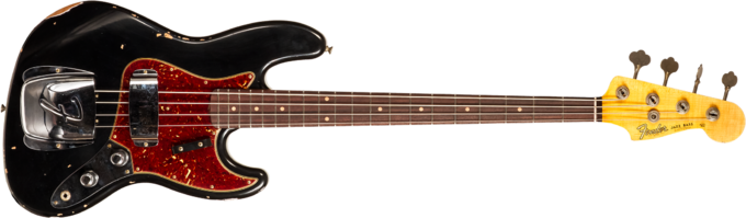 Fender Custom Shop 1962 Jazz Bass #CZ569677 - Relic aged black