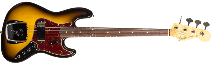 Fender Custom Shop 1964 Jazz Bass #R126513 - Closet classic 2-color sunburst