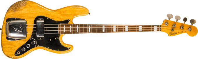 Fender Custom Shop Jazz Bass Custom - Heavy relic aged natural