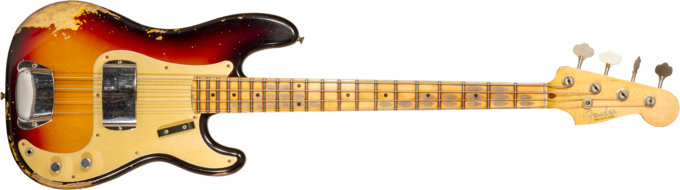Fender Custom Shop 1958 Precision Bass #CZ573256 - Heavy relic 3-color sunburst