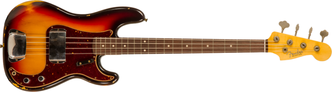 Fender Custom Shop 1961 Precision Bass #CZ556533 - Relic 3-color sunburst
