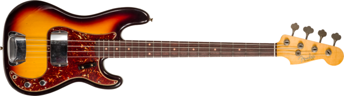 Fender Custom Shop 1963 Precision Bass #CZ56919 - Journeyman relic 3-color sunburst