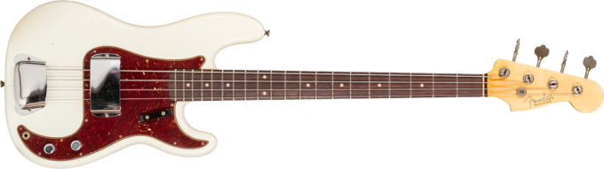 Fender Custom Shop 1963 Precision Bass #CZ572197 - Journeyman relic aged olympic white