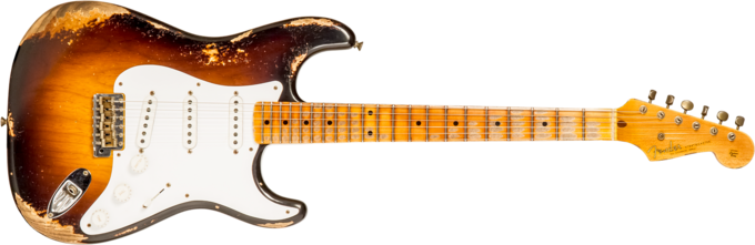 Fender Custom Shop 70th Anniversary 1954 Stratocaster Ltd #XN4309 - Heavy relic wide fade 2-color sunburst