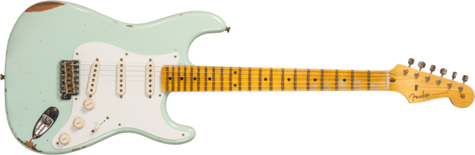 Fender Custom Shop 1958 Stratocaster #CZ572338 - Relic aged surf green