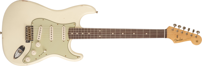 Fender Custom Shop Stratocaster 1959 Masterbuilt D.Brown #R143697 - Journeyman relic vintage white