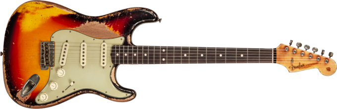 Fender Custom Shop Stratocaster 1961 Masterbuilt K.McMillin #R127893 - Ultimate relic 3-color sunburst