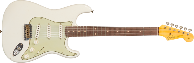 Fender Custom Shop 1962/63 Stratocaster #CZ565163 - Journeyman relic olympic white 