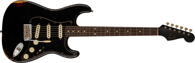 Fender Custom Shop Dual-Mag II Stratocaster Ltd - Relic black over 3-color sunburst
