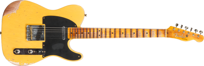 Fender Custom Shop 1952 Telecaster #R128046 - Heavy relic aged nocaster blonde