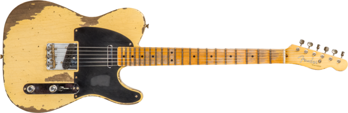 Fender Custom Shop 1952 Telecaster #R131382 - Heavy relic aged nocaster blonde