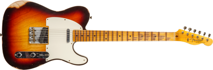 Fender Custom Shop 1959 Telecaster Custom #CZ573750 - Relic chocolate 3-color sunburst