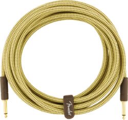 Câble Fender Deluxe Instrument Cable, 15ft, Straight/Straight - Tweed