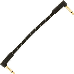 Câble Fender Deluxe Instrument Patch Cable, Angle/Angle, 6inch - Black Tweed