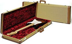 Etui guitare électrique Fender Deluxe Hardshell Case Stra/Tele - Tweed Red Poodle