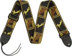 Monogrammed Strap Black/Yellow/Brown