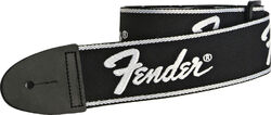 Sangle courroie Fender Straps Running Logo - Black