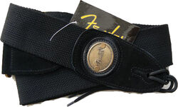 Sangle courroie Fender Straps Cotton/Leather Oval Logo