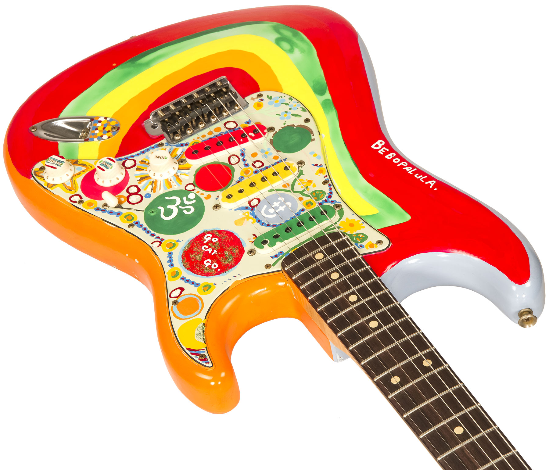 Fender Custom Shop George Harrison Strat Mb P.waller Signature Rw #83840 - Rocky - Guitare Électrique Forme Str - Variation 1