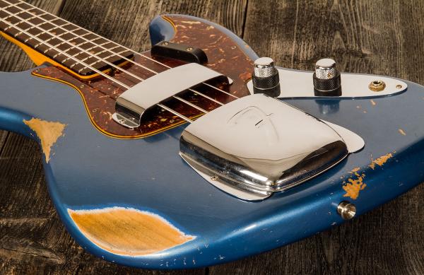 Basse électrique solid body Fender Custom Shop 1961 Jazz Bass #CZ556667 - heavy relic lake placid blue