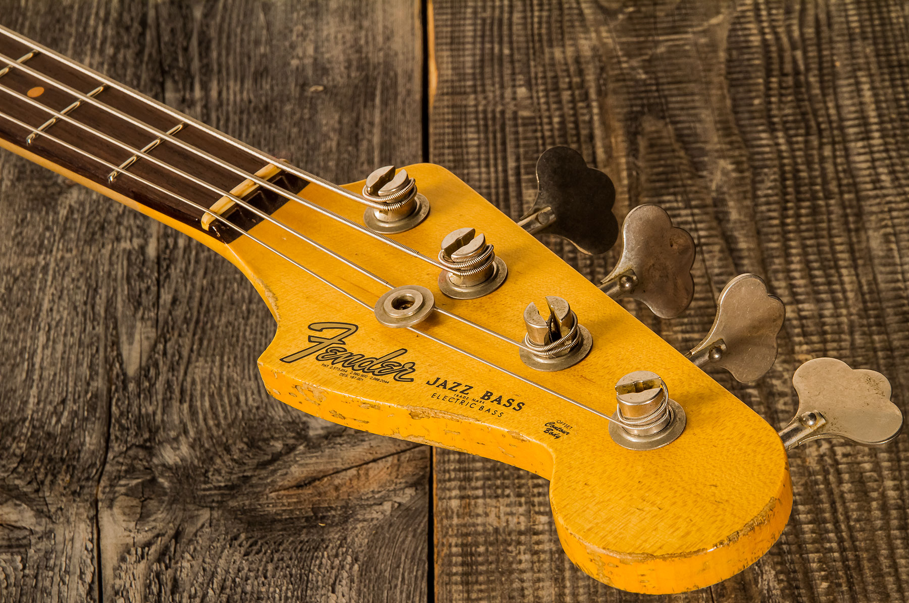 Fender Custom Shop Jazz Bass 1961 Rw #cz556667 - Heavy Relic Lake Placid Blue - Basse Électrique Solid Body - Variation 4