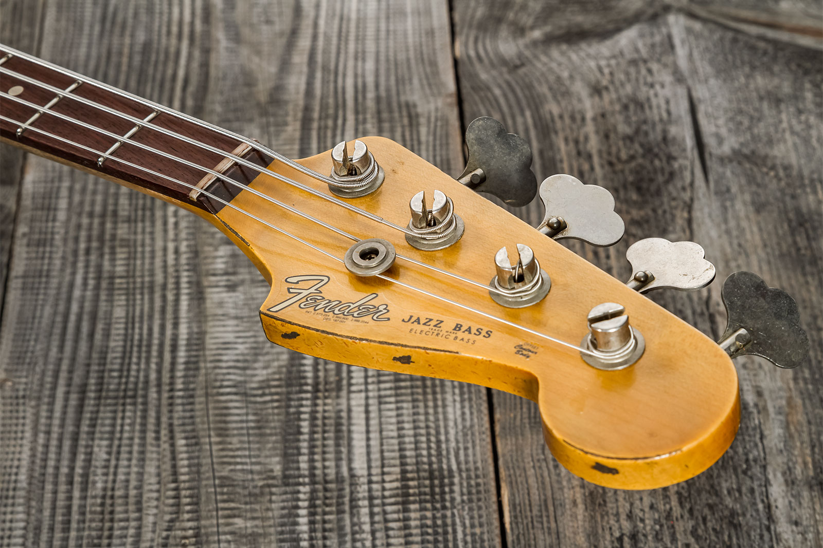 Fender Custom Shop Jazz Bass 1961 Rw #cz572155 - Heavy Relic 3-color Sunburst - Basse Électrique Solid Body - Variation 8
