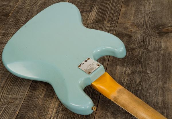 Basse électrique solid body Fender Custom Shop 1966 Jazz Bass #CZ553892 - journeyman relic daphne blue
