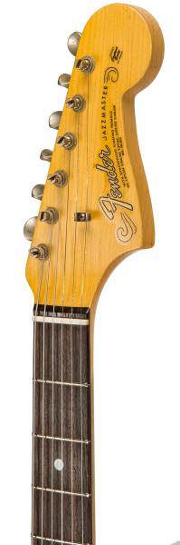 Guitare électrique solid body Fender Custom Shop 1965 Jazzmaster Ltd #CZ547448 - journey man relic aged olympic white