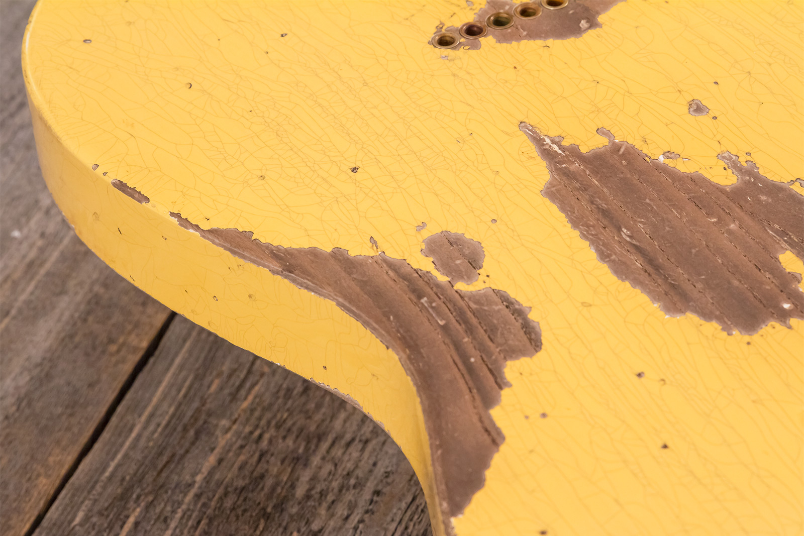 Fender Custom Shop Nocaster Tele 1951 2s Ht Mn #r137320 - Heavy Relic Natural Blonde - Guitare Électrique Forme Str - Variation 11