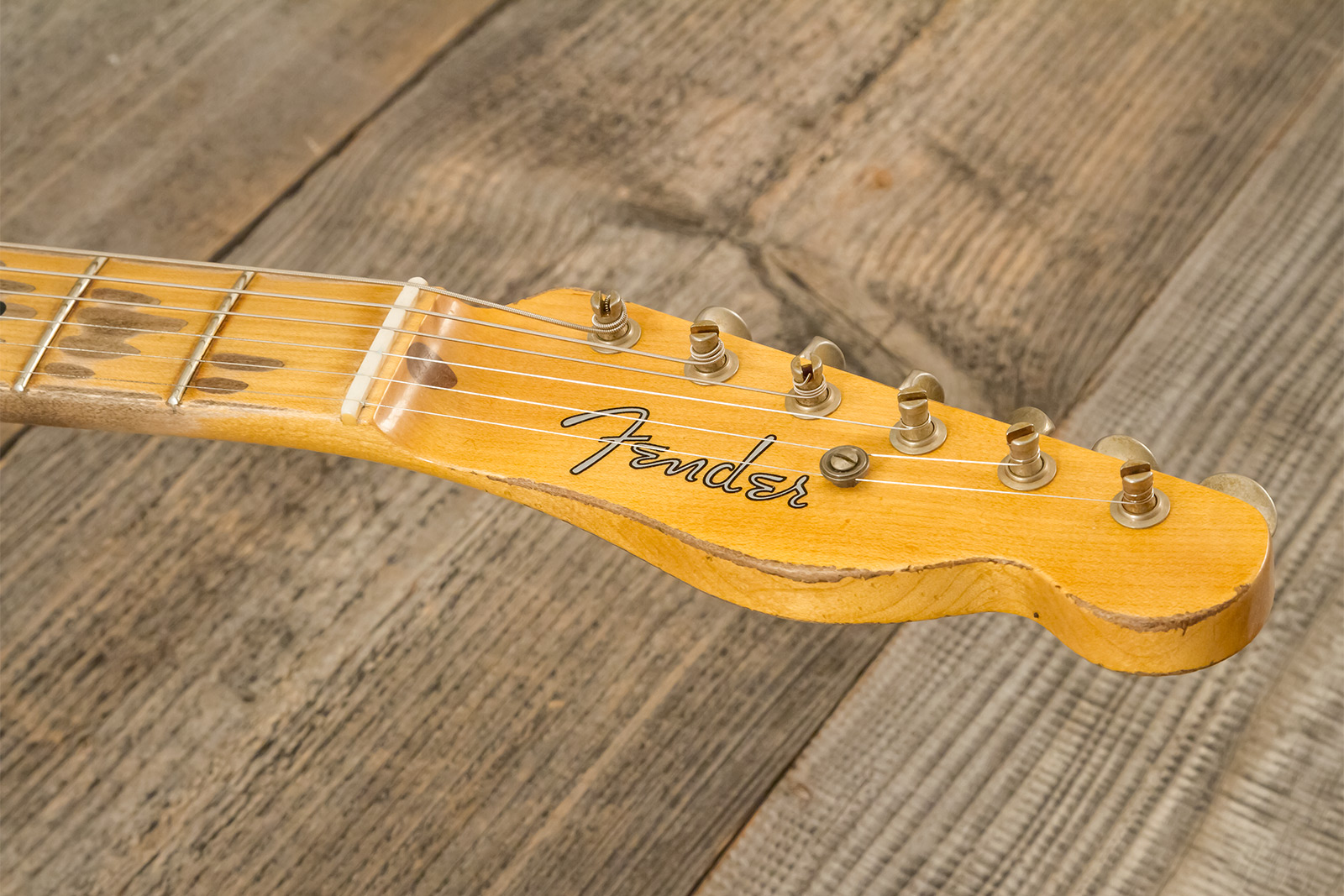 Fender Custom Shop Nocaster Tele 1951 2s Ht Mn #r137320 - Heavy Relic Natural Blonde - Guitare Électrique Forme Str - Variation 6