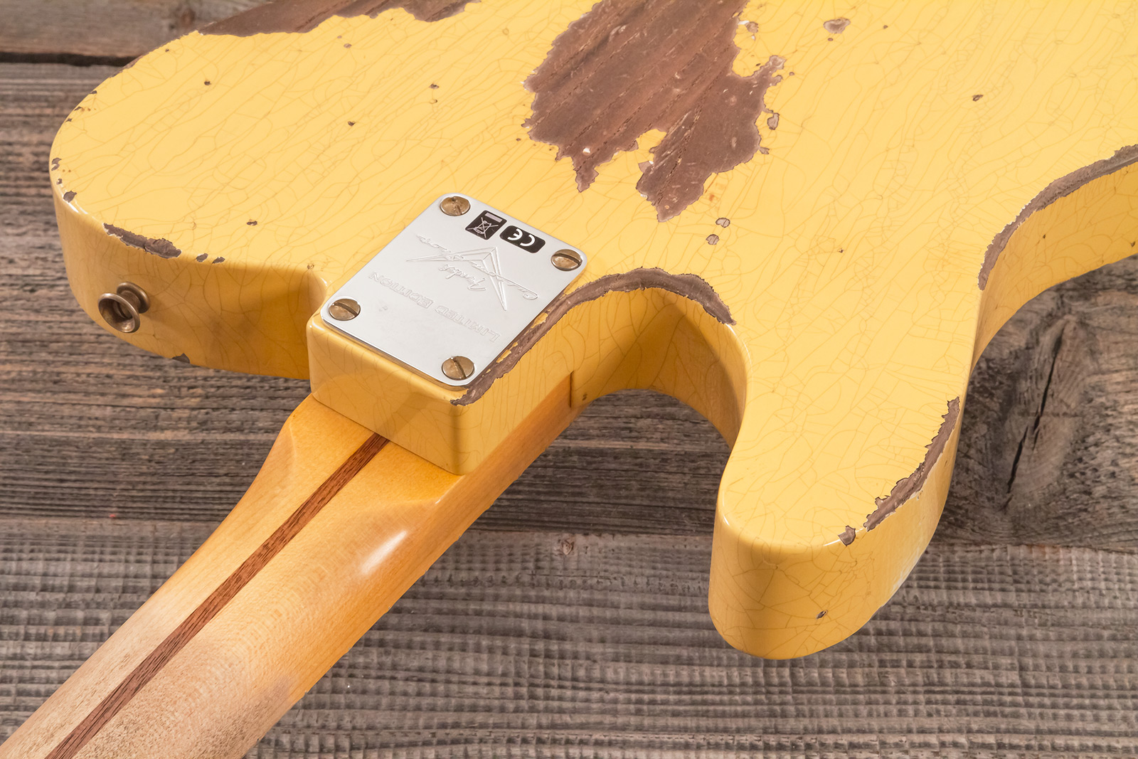 Fender Custom Shop Nocaster Tele 1951 2s Ht Mn #r137320 - Heavy Relic Natural Blonde - Guitare Électrique Forme Str - Variation 8