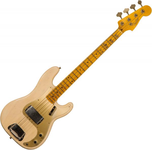 Basse électrique solid body Fender Custom Shop 1957 Precision Bass #CZ547529 - Journeyman relic white blonde