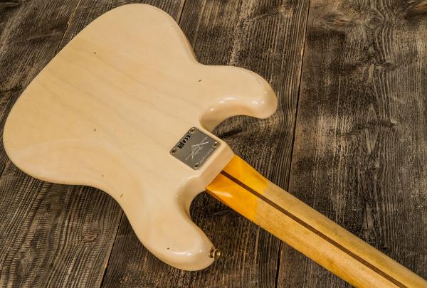 Basse électrique solid body Fender Custom Shop 1957 Precision Bass #CZ547529 - journeyman relic white blonde