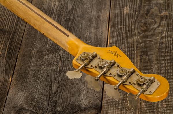 Basse électrique solid body Fender Custom Shop 1957 Precision Bass #CZ547529 - journeyman relic white blonde