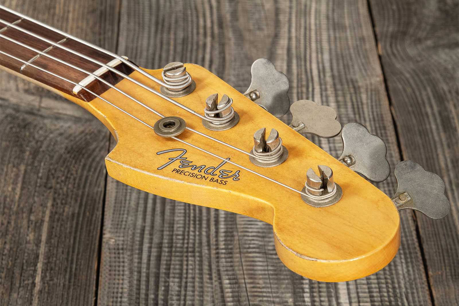 Fender Custom Shop Precision Bass 1960 Rw #r117926 - Heavy Relic Fiesta Red - Basse Électrique Solid Body - Variation 8