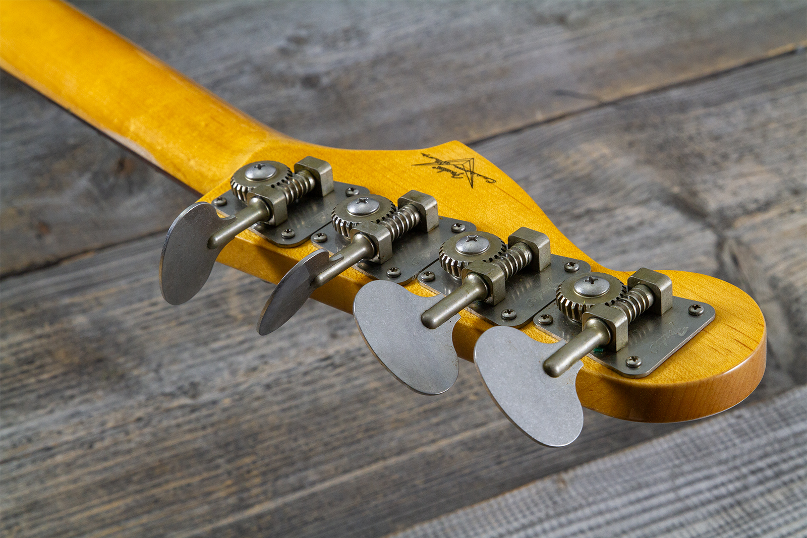 Fender Custom Shop Precision Bass 1960 Rw #r140276 - Journeyman Relic White Blonde - Basse Électrique Solid Body - Variation 10