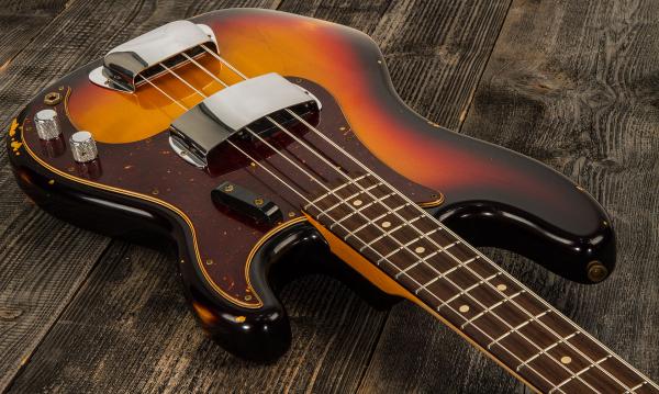 Basse électrique solid body Fender Custom Shop 1961 Precision Bass #CZ556533 - relic 3-color sunburst