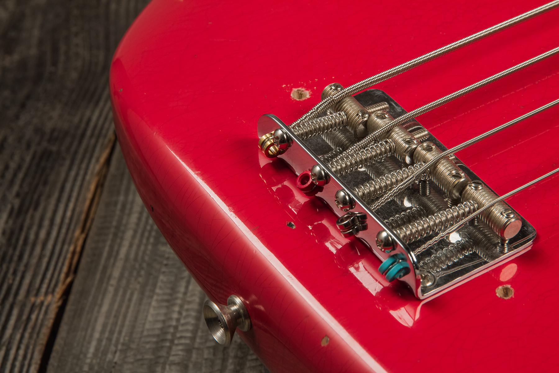 Fender Custom Shop Precision Bass 1962 Rw #r126357 - Journeyman Relic Fiesta Red - Basse Électrique Solid Body - Variation 6