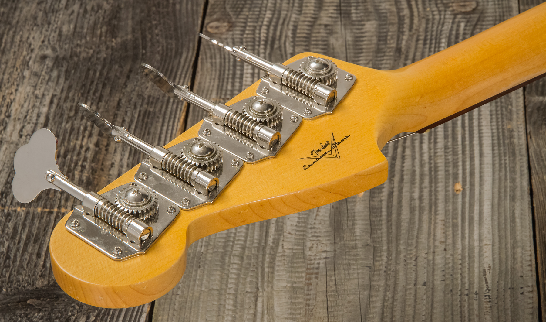 Fender Custom Shop Precision Bass 1962 Rw #r126357 - Journeyman Relic Fiesta Red - Basse Électrique Solid Body - Variation 8