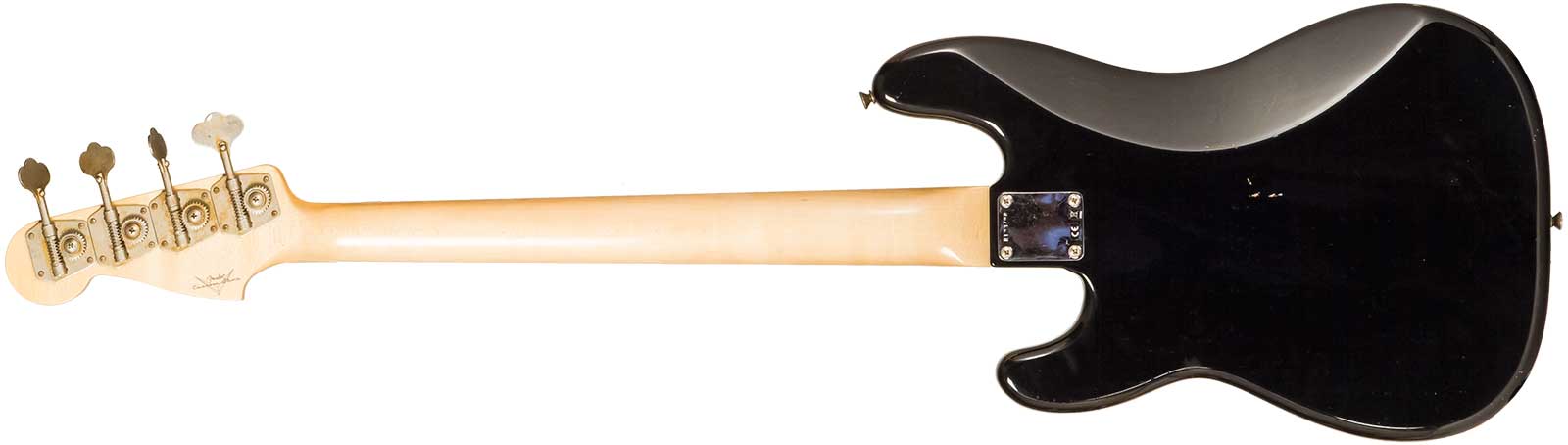 Fender Custom Shop Precision Bass 1962 Rw #r133798 - Journey Man Relic Black - Basse Électrique Solid Body - Variation 1