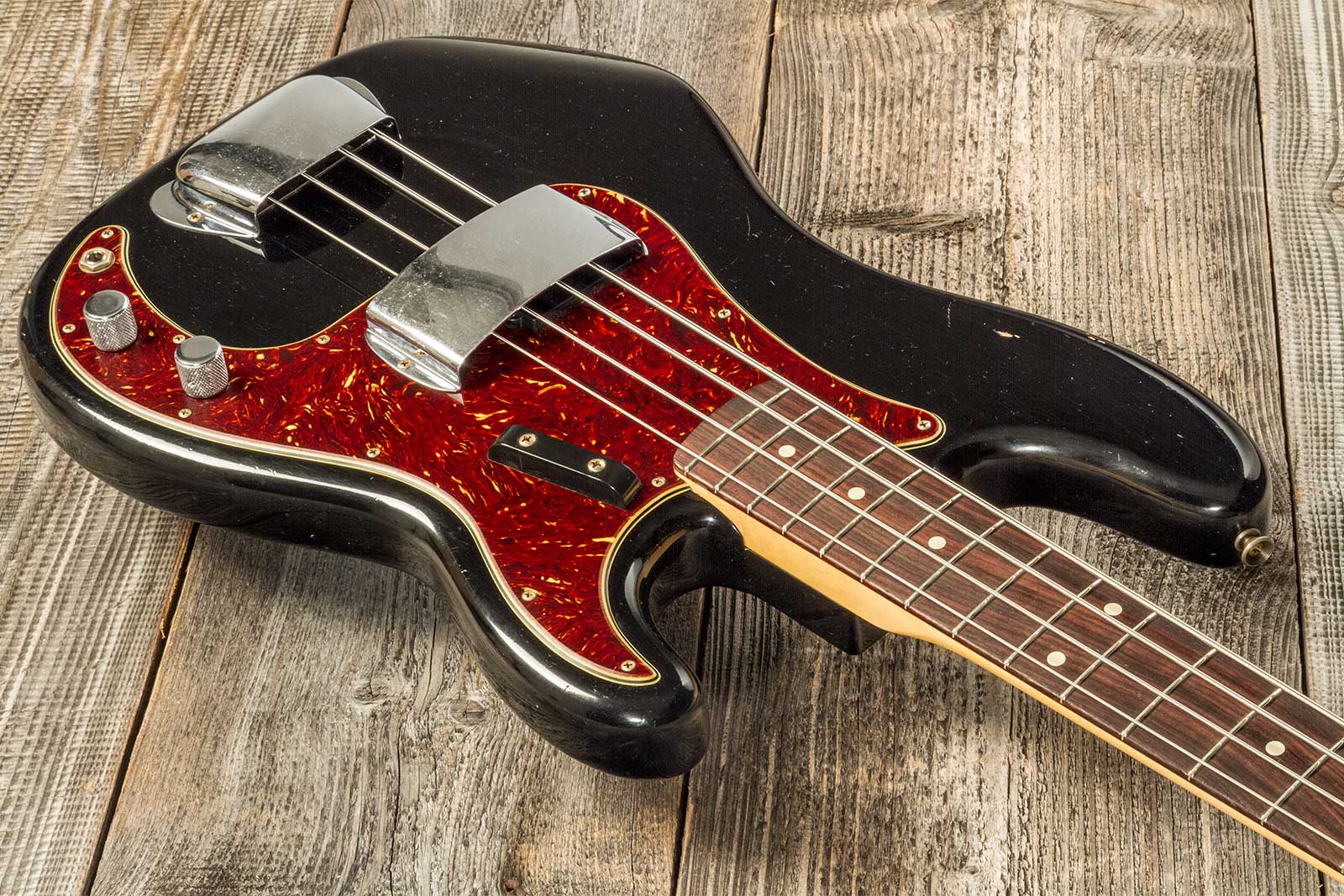 Fender Custom Shop Precision Bass 1962 Rw #r133798 - Journey Man Relic Black - Basse Électrique Solid Body - Variation 2